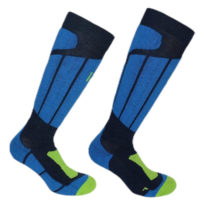 Aspen - Ski and Snowboarding Socks w Merino Wool and CLIMAYARN Blue, Male, Odzież, Skarpety, Sporty alpejskie, Niebieski, 39-42