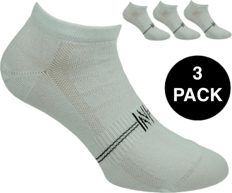 Fresh- 3-Pack Cotton Low Cut Training Socks White, Unisex, Apparels, Socks, White, 39-42
