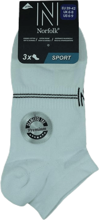 Fresh- 3-Pack Cotton Low Cut Training Socks White - Bild 3