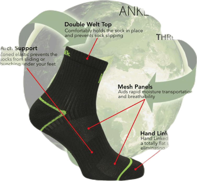 Rhino Repreve Socks White - Bild 5