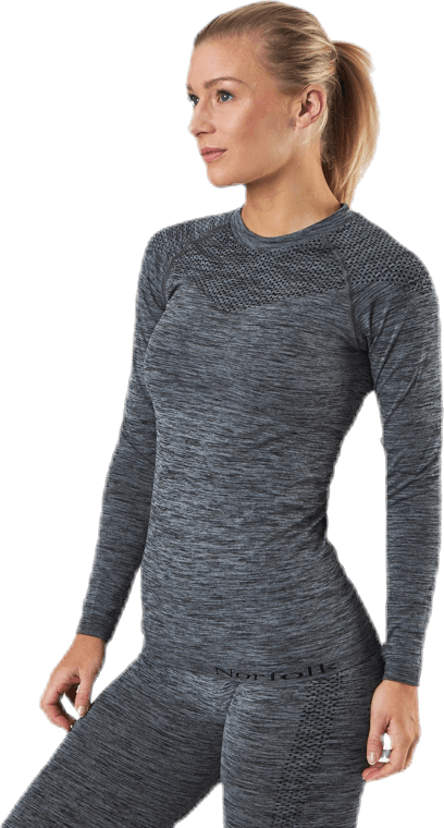 Dylan LS T-Shirt Grey, Female, Apparels, base layers, Workout, Grey, S