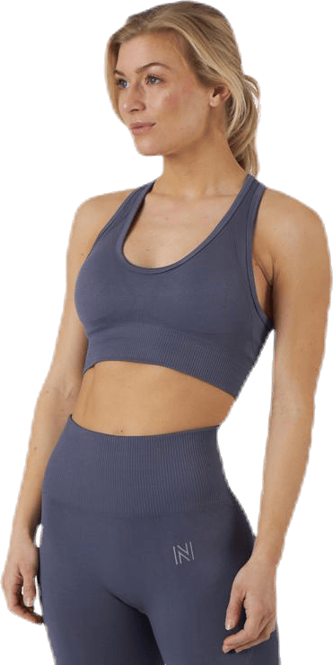 Erica Seamless Sports Bra Blue