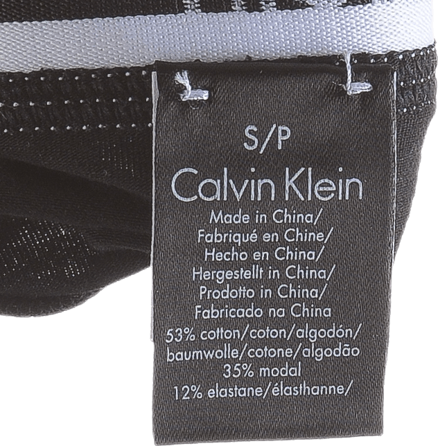 Modern Cotton Thong Black