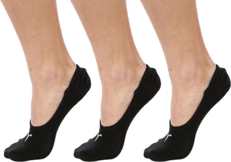 Footie 3-pack Black, Unisex, Vêtements, Chaussettes, Noir, 43-46