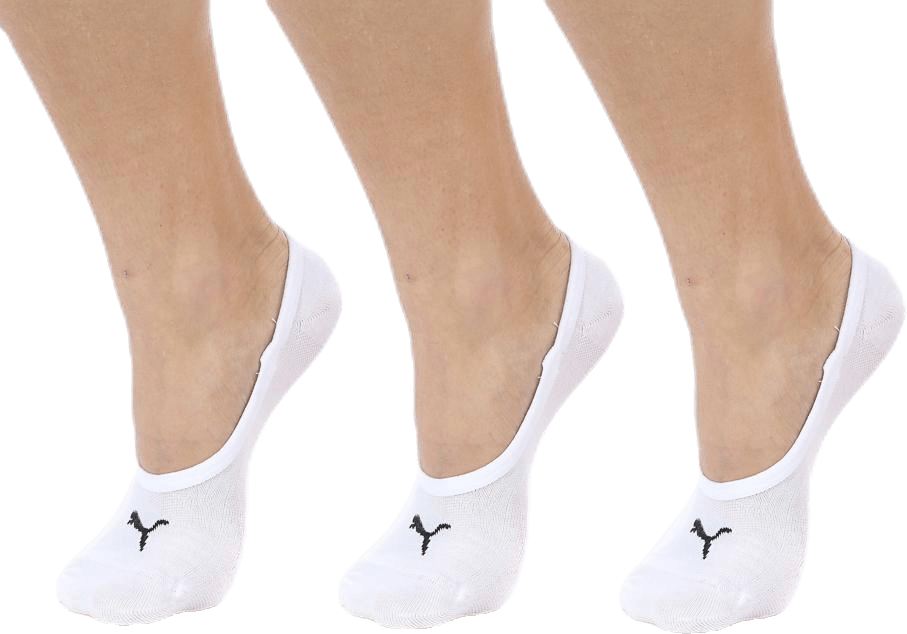 Footie 3-pack White, Unisex, Apparels, Socks, Running, White, 35-38