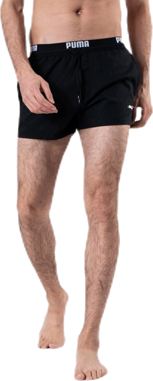 Logo Short Length Swim Shorts Black, Male, Apparels, Swimwear, Swimming, Black, XL