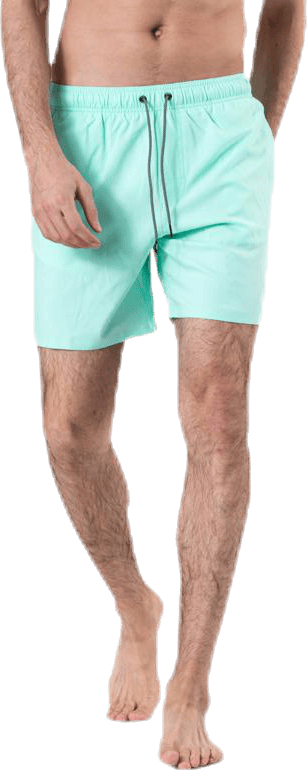 Medium Length Swim Shorts Green, Male, Apparels, Swimwear, Swimming, Green, S
