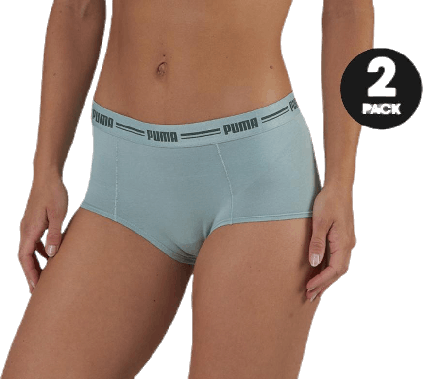 Mini Short 2-Pack Green, Female, Kläder, Underkläder, Träning, Grön, S