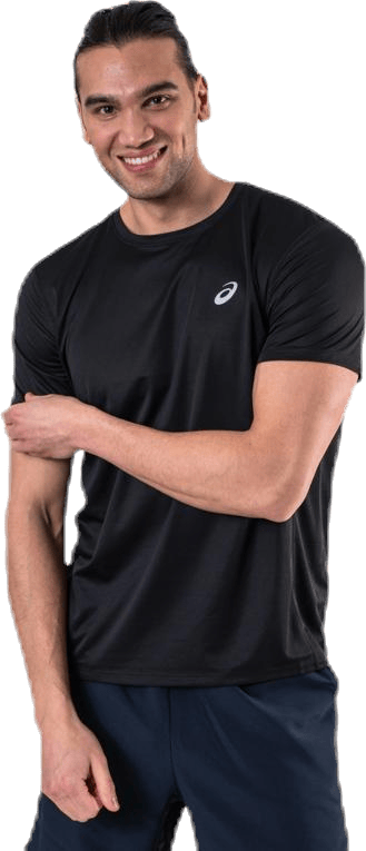 Katakana SS Top Black, Male, Apparels, T-shirt, Running, Black, XXL