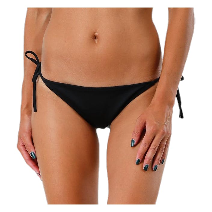 Cheeky String Side Tie Bikini Black, Female, Vêtements, Maillots de bain, Natation, Noir, L
