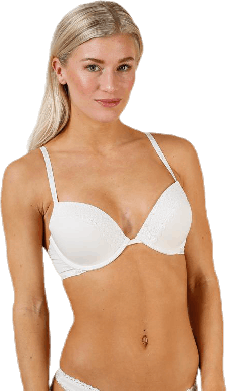 Push Up Plunge White, Female, Kleding, Ondergoed, Wit, 80 D