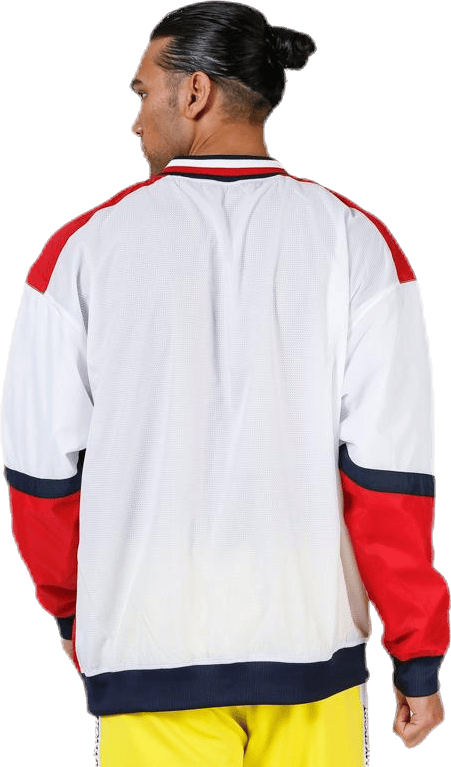 Pull Over Jacket With Rib Red - Bild 4