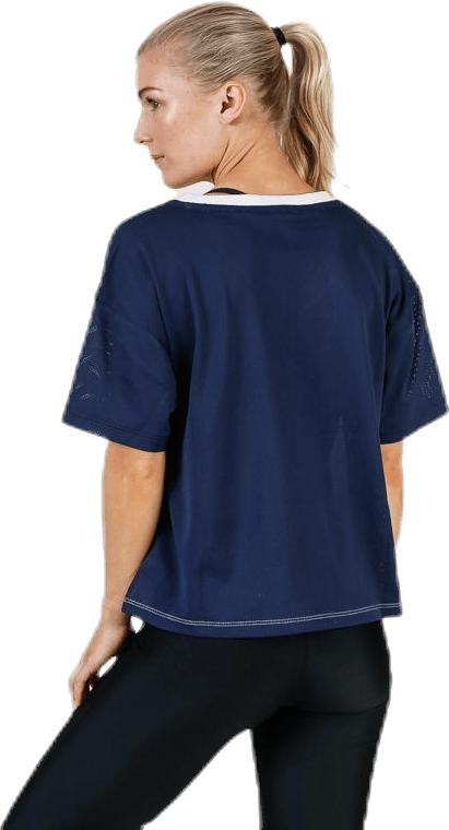 Mesh T-Shirt Panel Blue - Bild 3