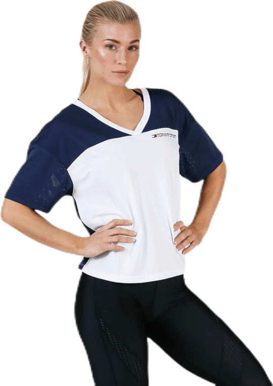 Mesh T-Shirt Panel Blue - Bild 5