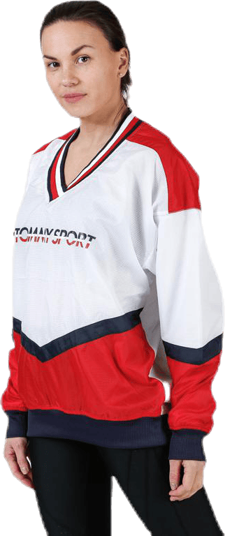 Pull Over Jacket With Iconic Rib Red - Bild 3