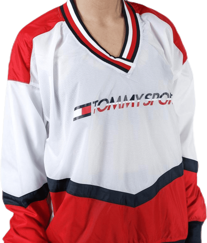 Pull Over Jacket With Iconic Rib Red - Bild 5