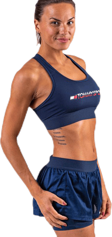 Sports Bra Medium Tri Logo Blue - Bild 2