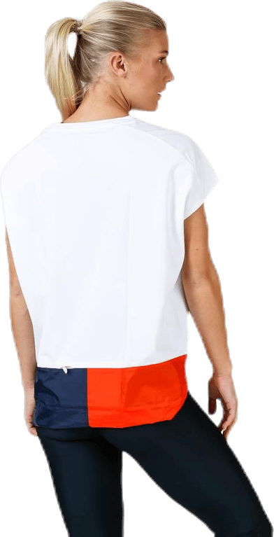 T-Shirt With Colourblock White - Bild 2