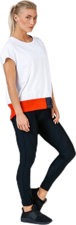 T-Shirt With Colourblock White - Bild 3