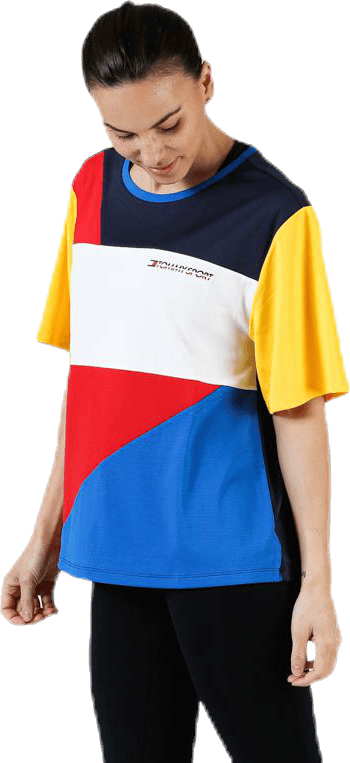 Statement Colourblock T-Shirt Red - Bild 3