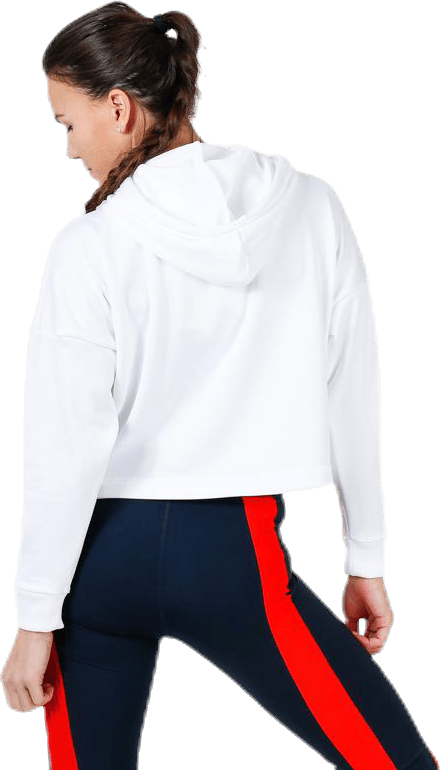 Hoody Cropped Vertical Logo White - Bild 2