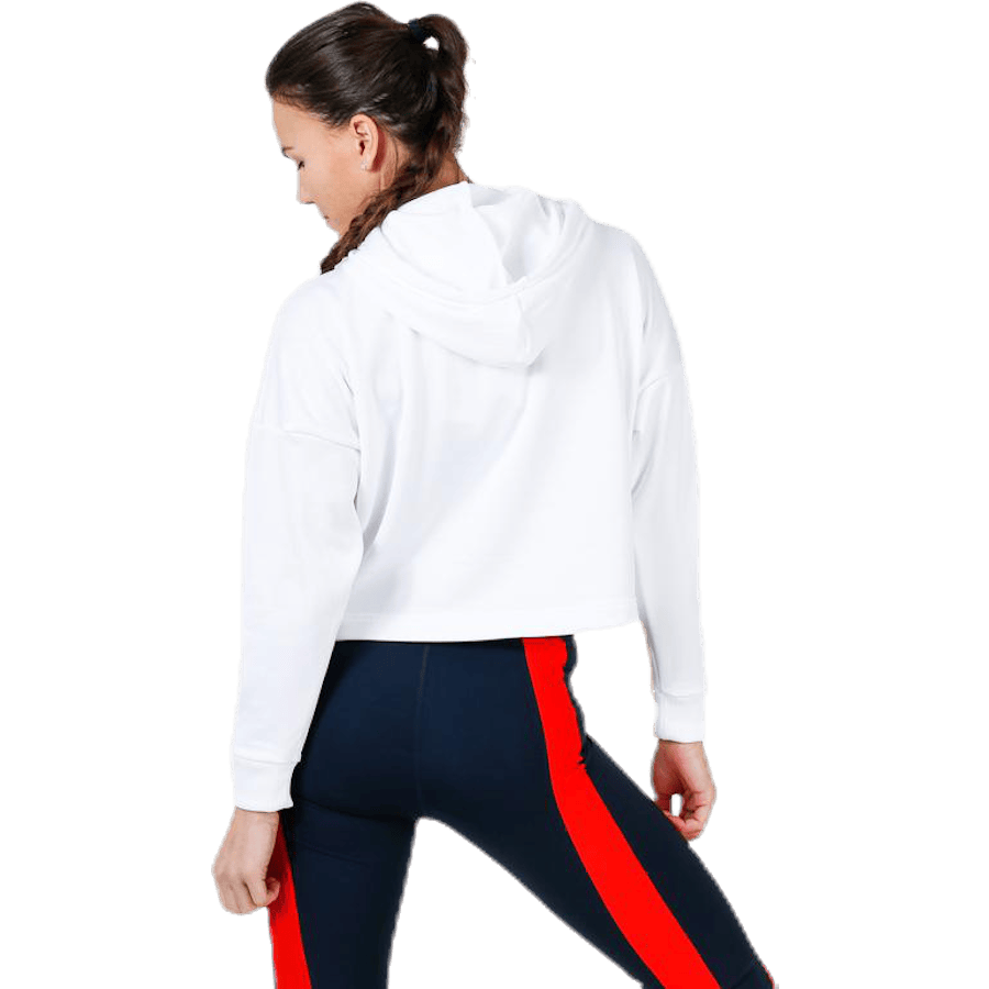Hoody Cropped Vertical Logo White - Bild 2