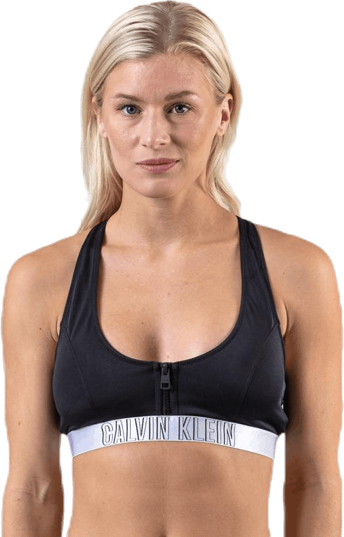 Zip Bralette-Rp Black, Female, Kläder, Badkläder, Simning, Svart, S