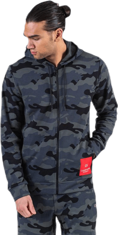 Full Zip Hooded Jacket Black