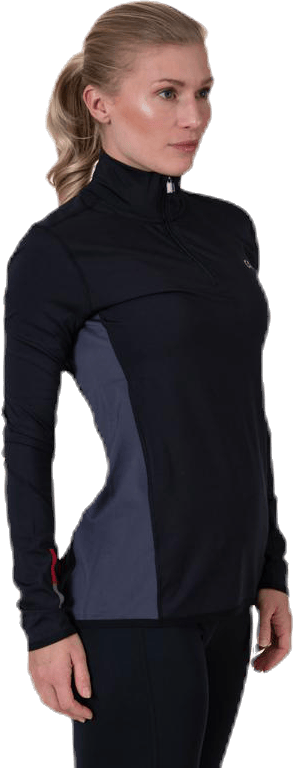 Long Sleeve 1/2 Zip Top Black - Bild 8
