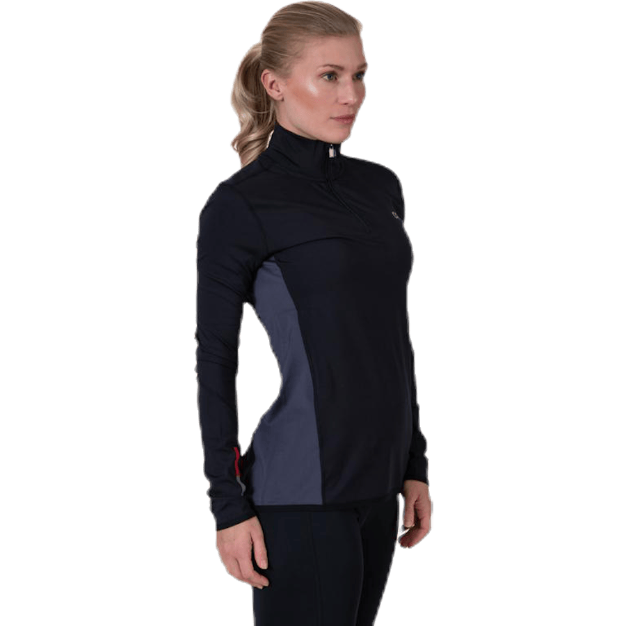 Long Sleeve 1/2 Zip Top Black - Bild 8