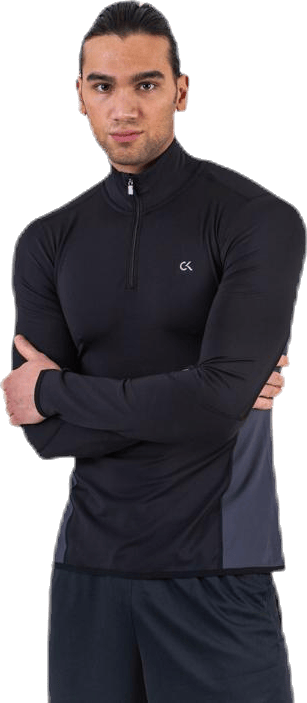 Long Sleeve 1/2 Zip Top Black - Bild 3