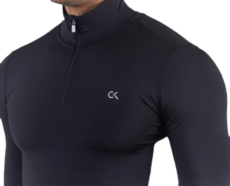 Long Sleeve 1/2 Zip Top Black - Bild 4