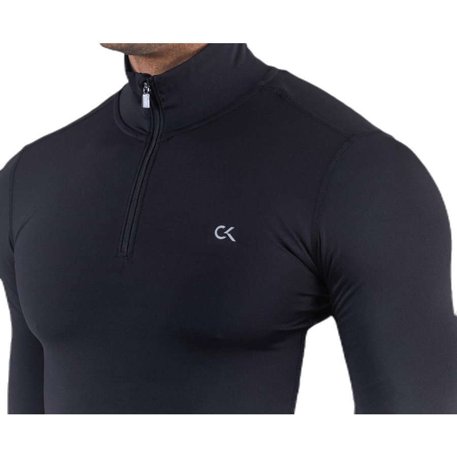 Long Sleeve 1/2 Zip Top Black - Bild 4