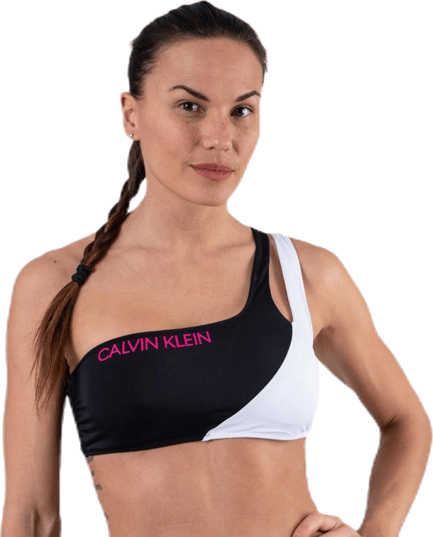 Ck Blocking One Shoulder Bandeau Black