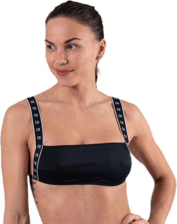 Core Mono Tape Square Bandeau Black