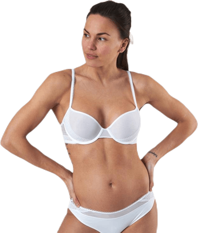 Pique Lace Lightly Lined Demi White, Female, Kläder, Underkläder, Vit, 70 C