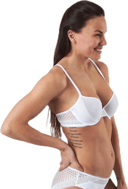 Pique Lace Lightly Lined Demi White - Bild 2
