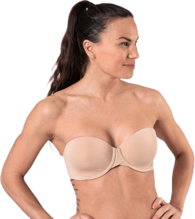 Light Lined Strapless Beige, Female, Apparels, Underwear, Beige, 75 A