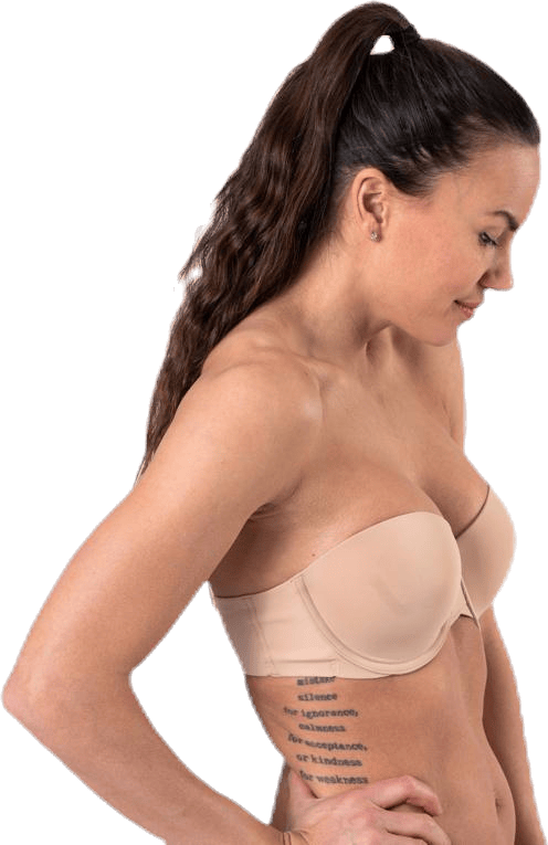 Light Lined Strapless Beige - Bild 2