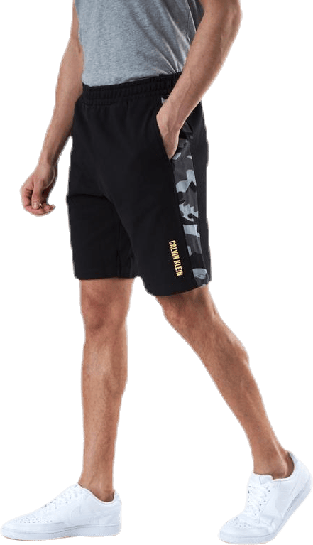 Camo 9" Knit Shorts Patterned/Black, Male, Apparels, Shorts, Workout, Patterned/Black, XL