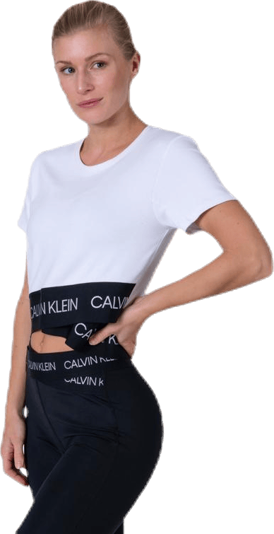 Cropped Short Sleeve T-Shirt White