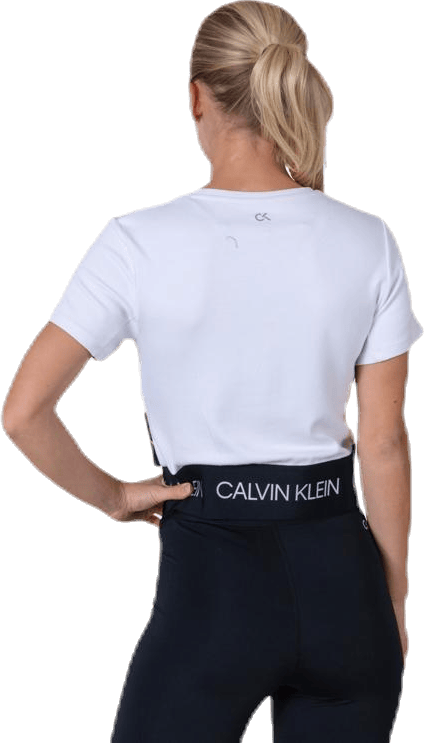 Cropped Short Sleeve T-Shirt White - Bild 3