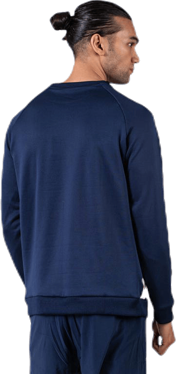Knit Crew Sweat Logo Tape Blue - Bild 5