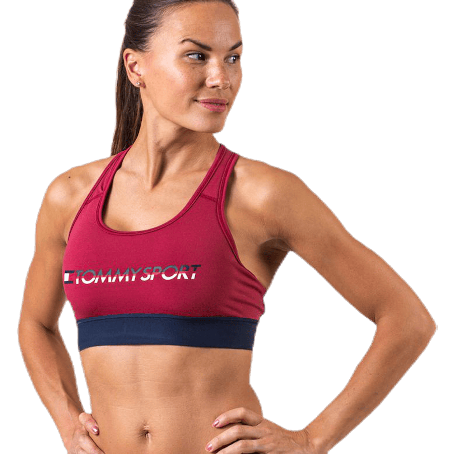 Sports Bra Medium Tri Logo Red - Bild 3