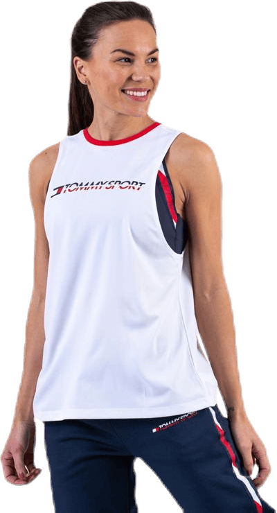 Open Back Tape Tank Top White - Bild 4