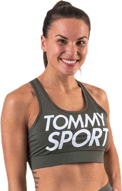 Sports Bra Logo Mid Green