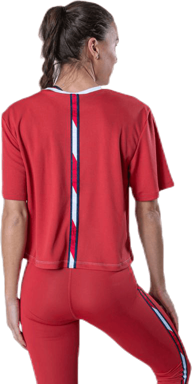 Boxy T-Shirt Short Sleeve Pink/White - Bild 3