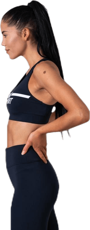 Mid Support Bra Logo Blue - Bild 2