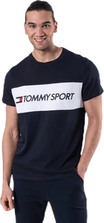 Colourblock Logo Top Blue