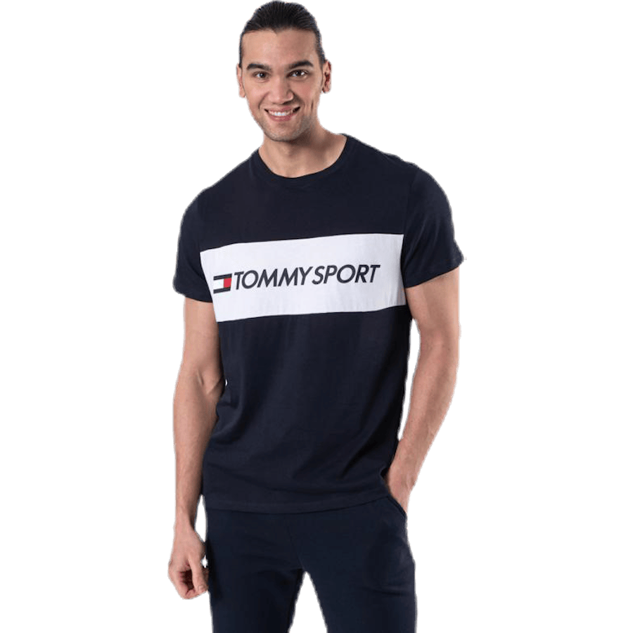 Colourblock Logo Top Blue